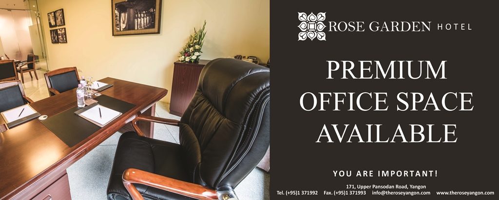 office at Rose garden Hotel Yangon
