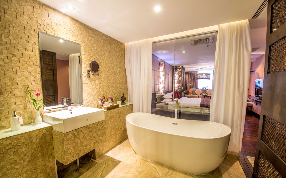 Rose-Garden-Hotel-Bamboo Deluxe Room at the Rose garden Hotel Yangon in Myanmar