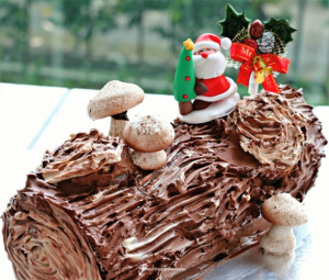 log cake